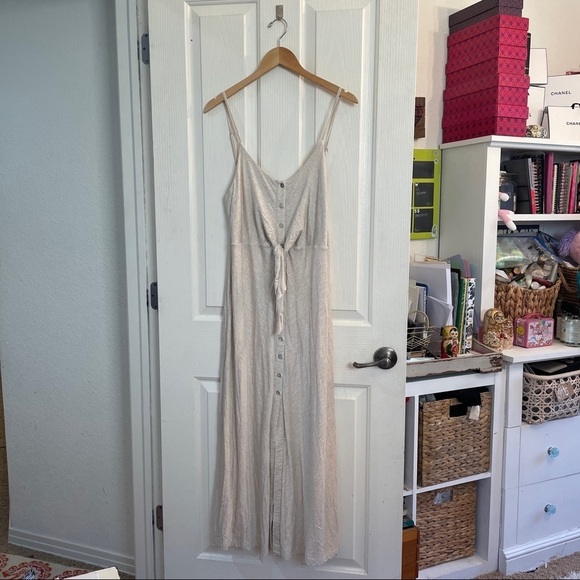 NWT Anthropologie Levina Tie Front Maxi Dress Women’s size large Saturday sunday - Picture 3 of 8